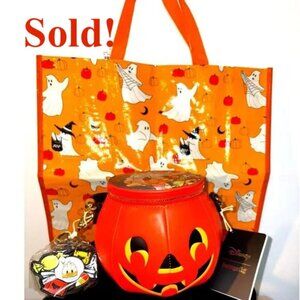 Disney Donald Duck Devil Jack-o-Lantern Crossbody Bag & Ghost Tote – NWT Bundle